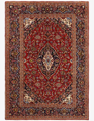 8' 1 x 10' 9 Kashan Wool Rug