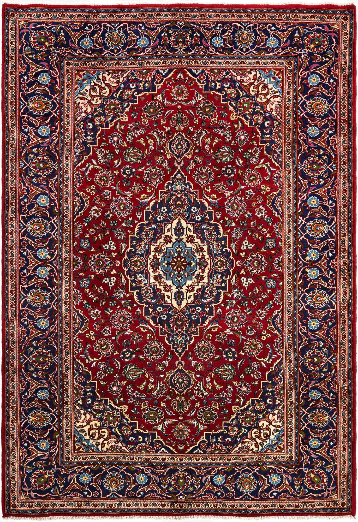245cm x 355cm Kashan Wool Rug