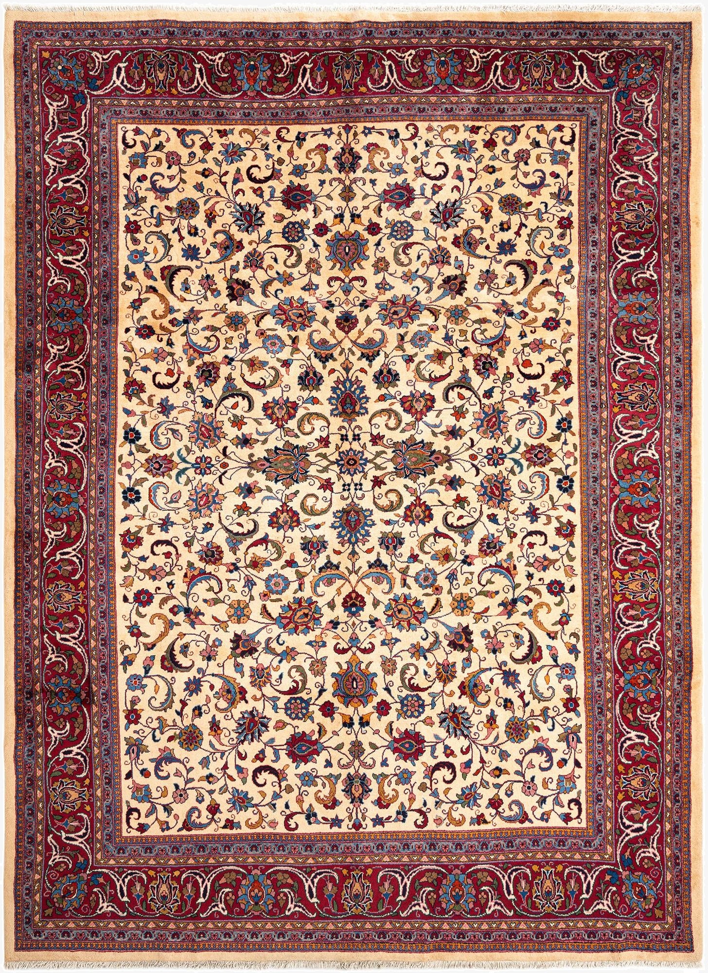 8' 6 x 11' Kashan Wool Rug