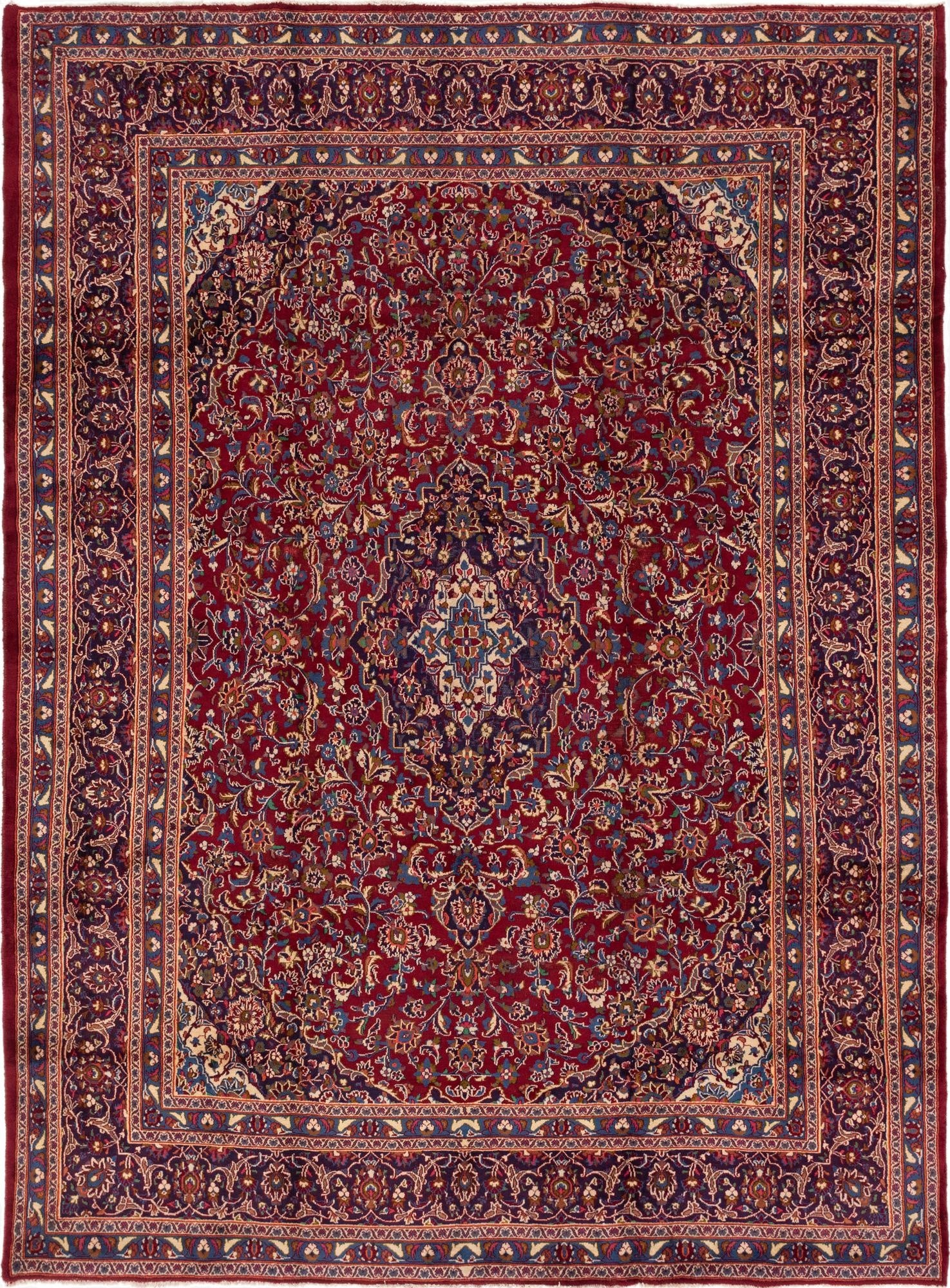292cm x 390cm  Hand Knotted Kashan Persa Wool Alfombra