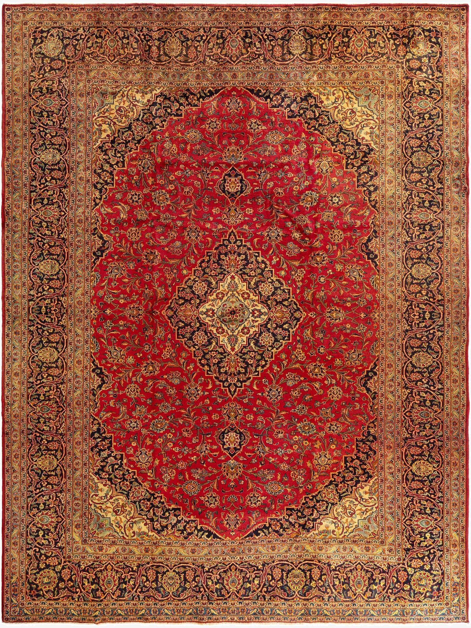 9' 11 x 13' Kashan Rug