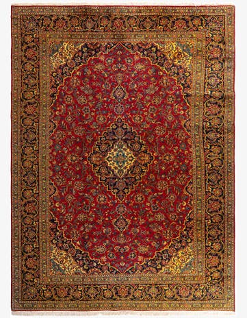 9' 7 x 13' 3 Kashan Rug