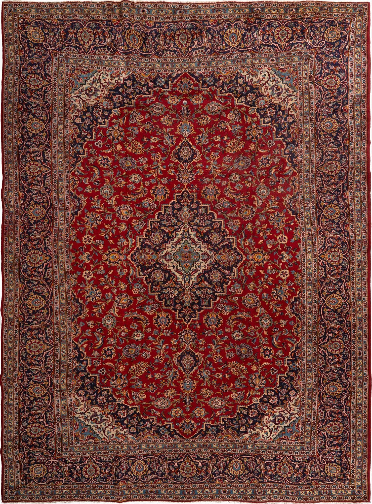 9' 8 x 13' 2 Kashan Rug