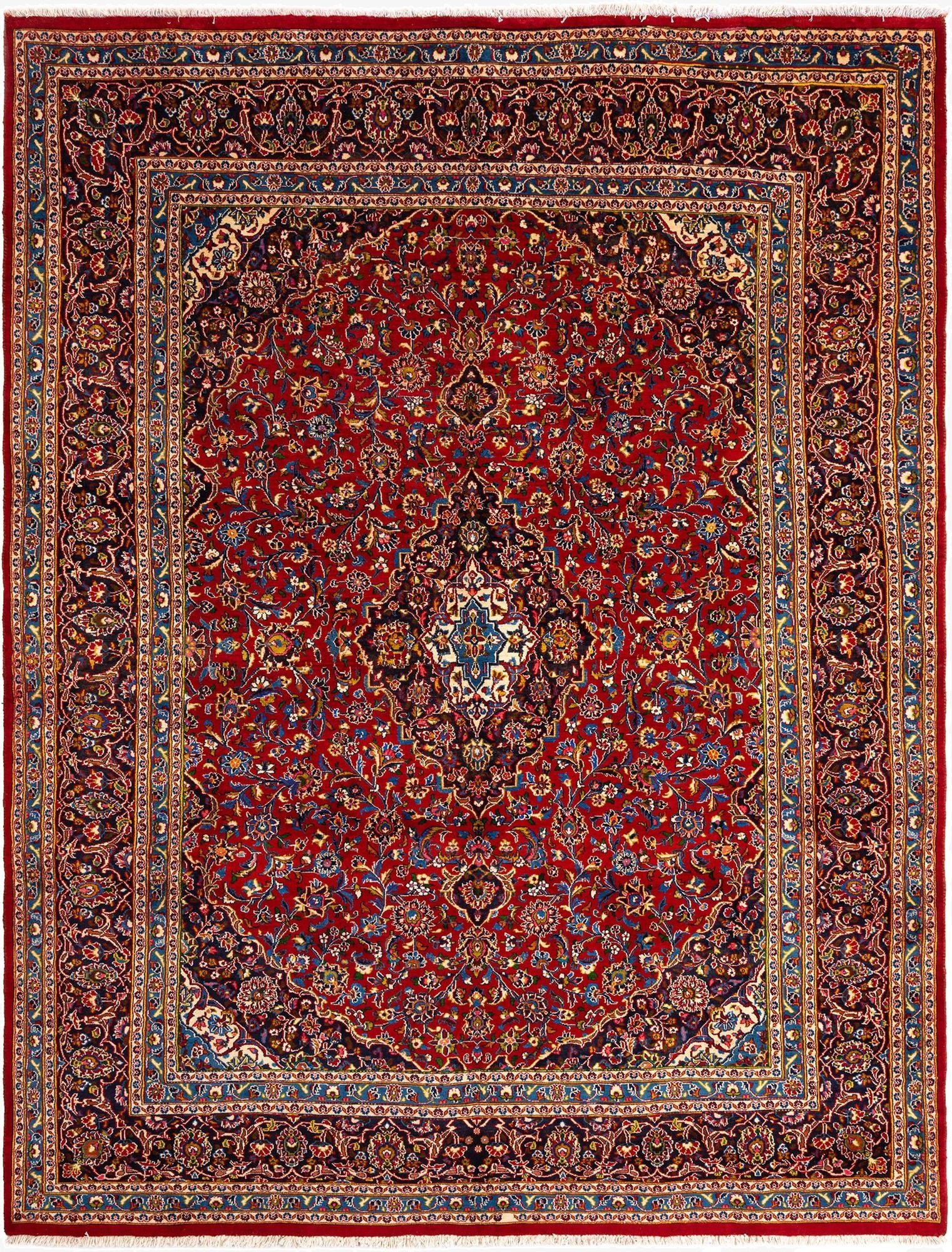 9' 10 x 12' 8 Kashan Wool Rug