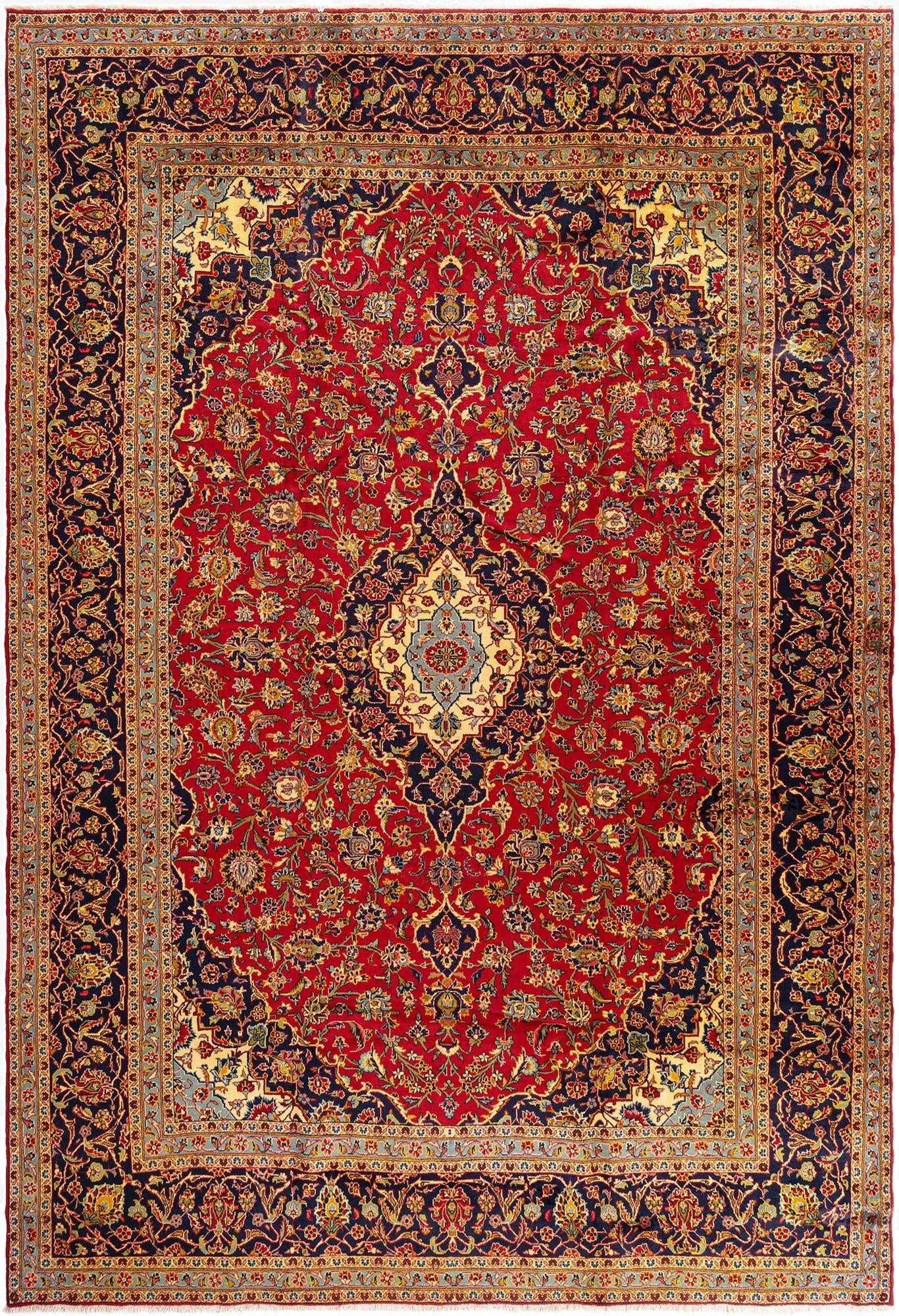 9' 9 x 13' 11 Kashan Rug