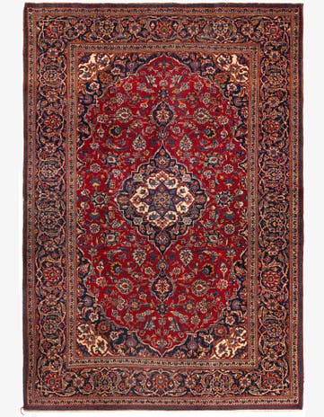 4' 8 x 6' 9 Kashan Wool Rug