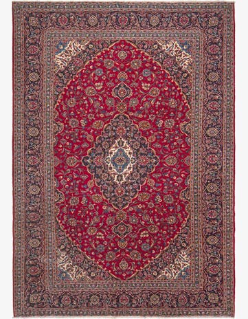 9' 10 x 13' 11 Kashan Wool Rug