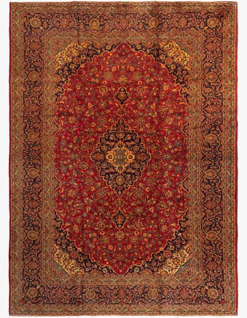 9' 9 x 13' 8 Kashan Rug