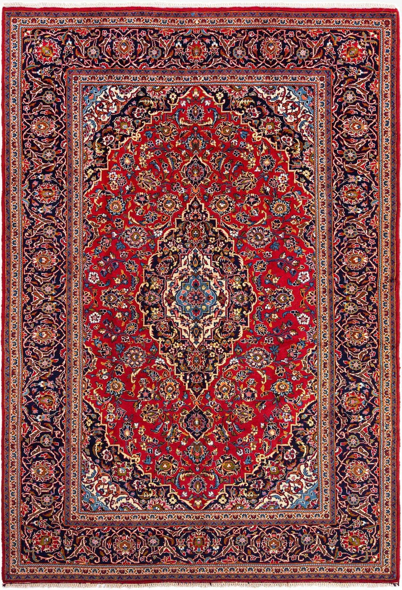 8' 2 x 11' 9 Kashan Wool Rug