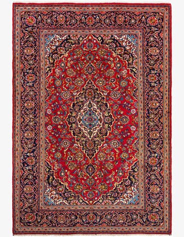 8' 2 x 11' 9 Kashan Wool Rug