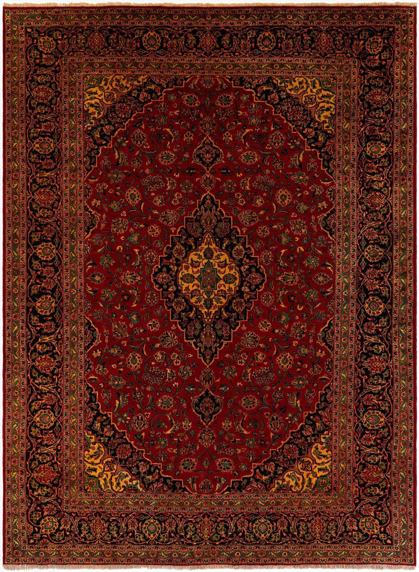 9' 3 x 12' 8 Kashan Rug