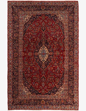 11' 11 x 13' 7 Kashan Wool Rug