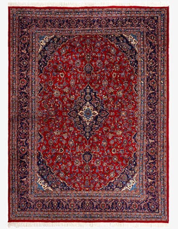 9' 9 x 13' Kashan Wool Rug