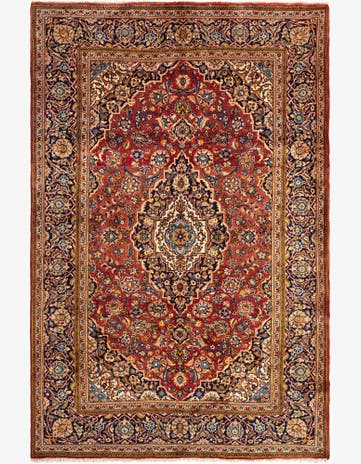 6' 5 x 10' Kashan Wool Rug
