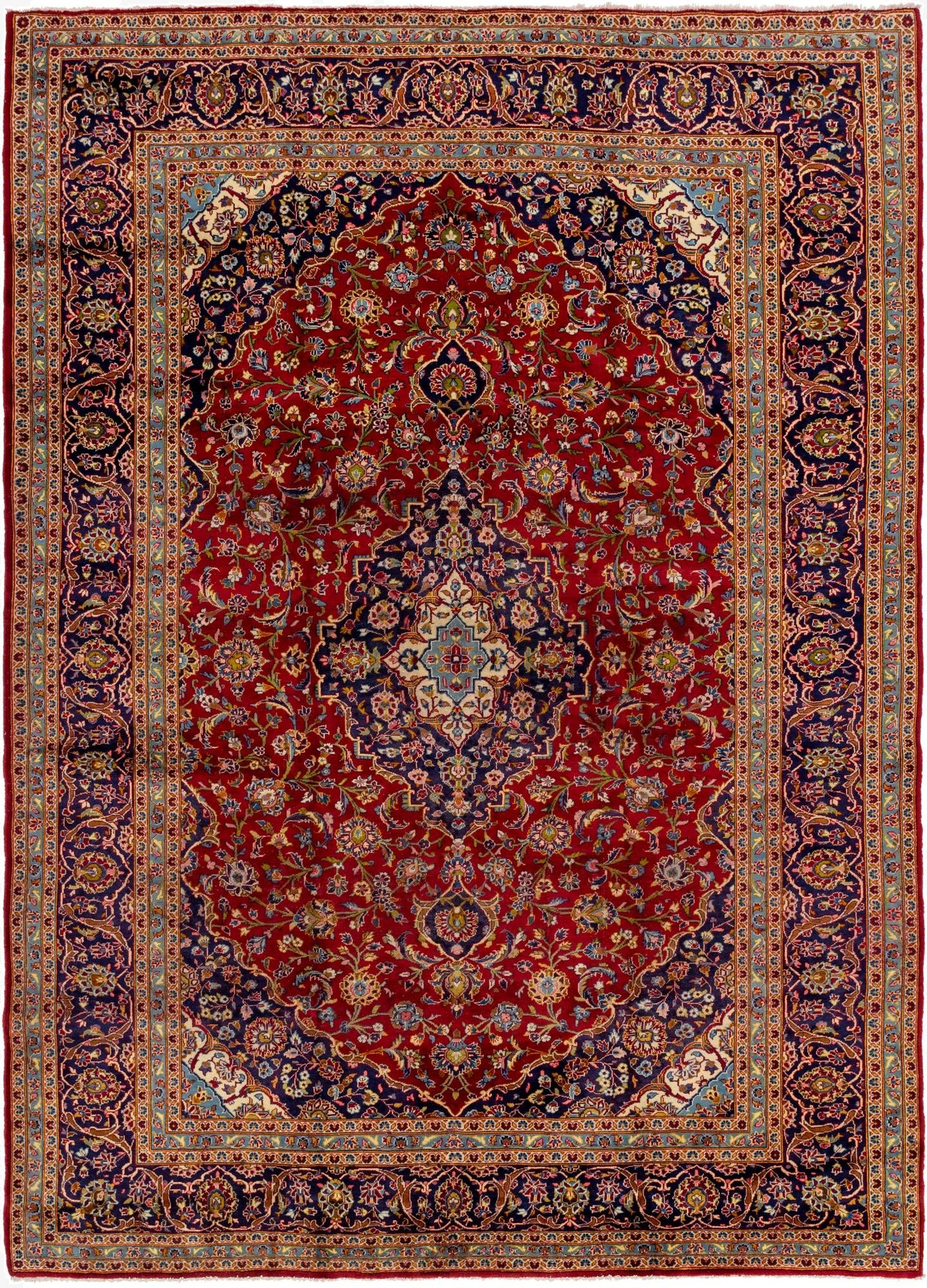 295cm x 400cm  Hand Knotted Kashan Persa Wool Alfombra