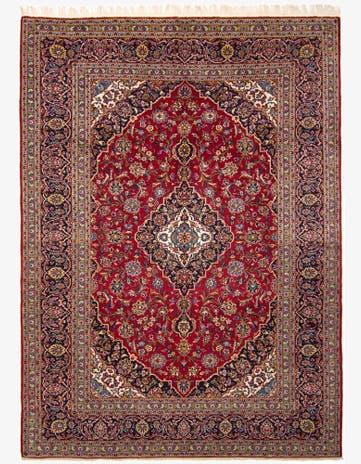 8' 3 x 11' 2 Hand Knotted Kashan Persian Rug