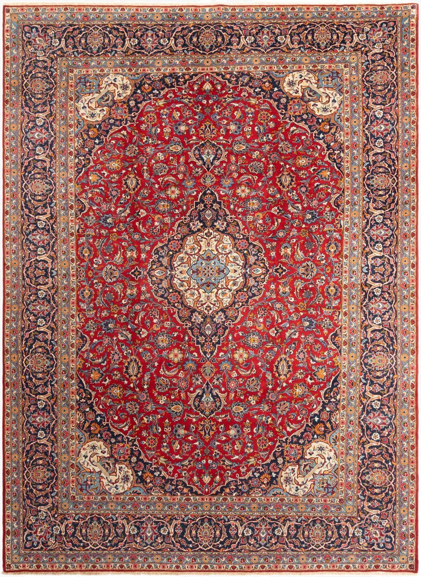 9' 2 x 12' 8 Kashan Rug