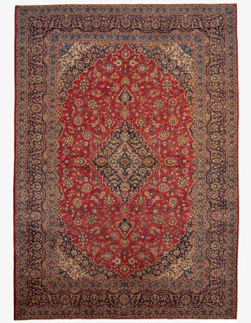 8' 1 x 11' 6 Kashan Wool Rug