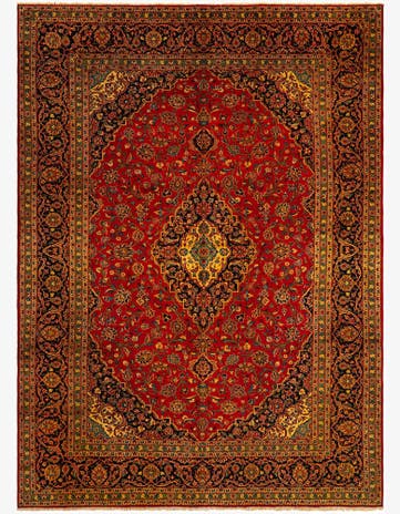 9' 9 x 13' 5 Kashan Wool Rug