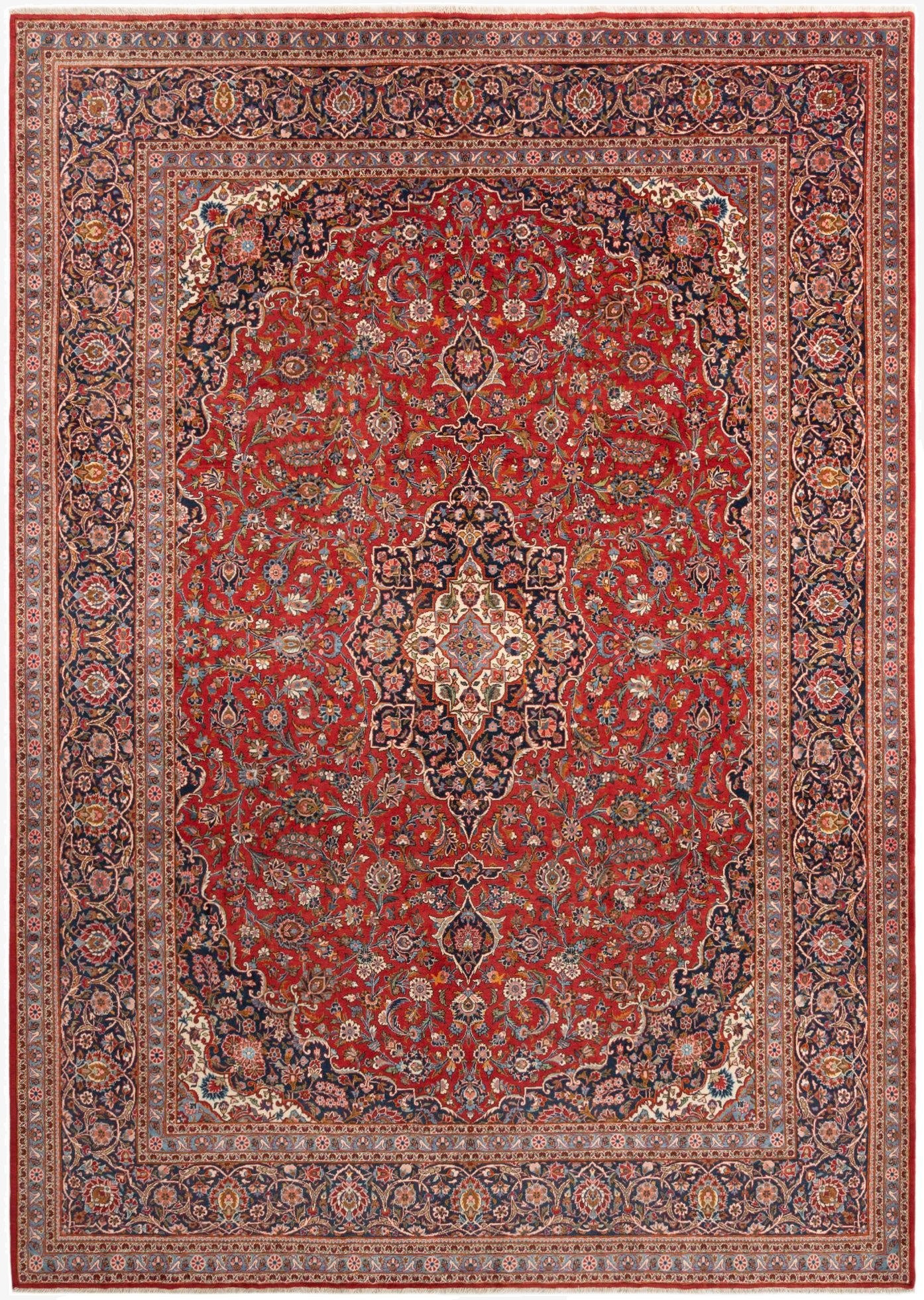 9' 2 x 12' 8 Kashan Rug