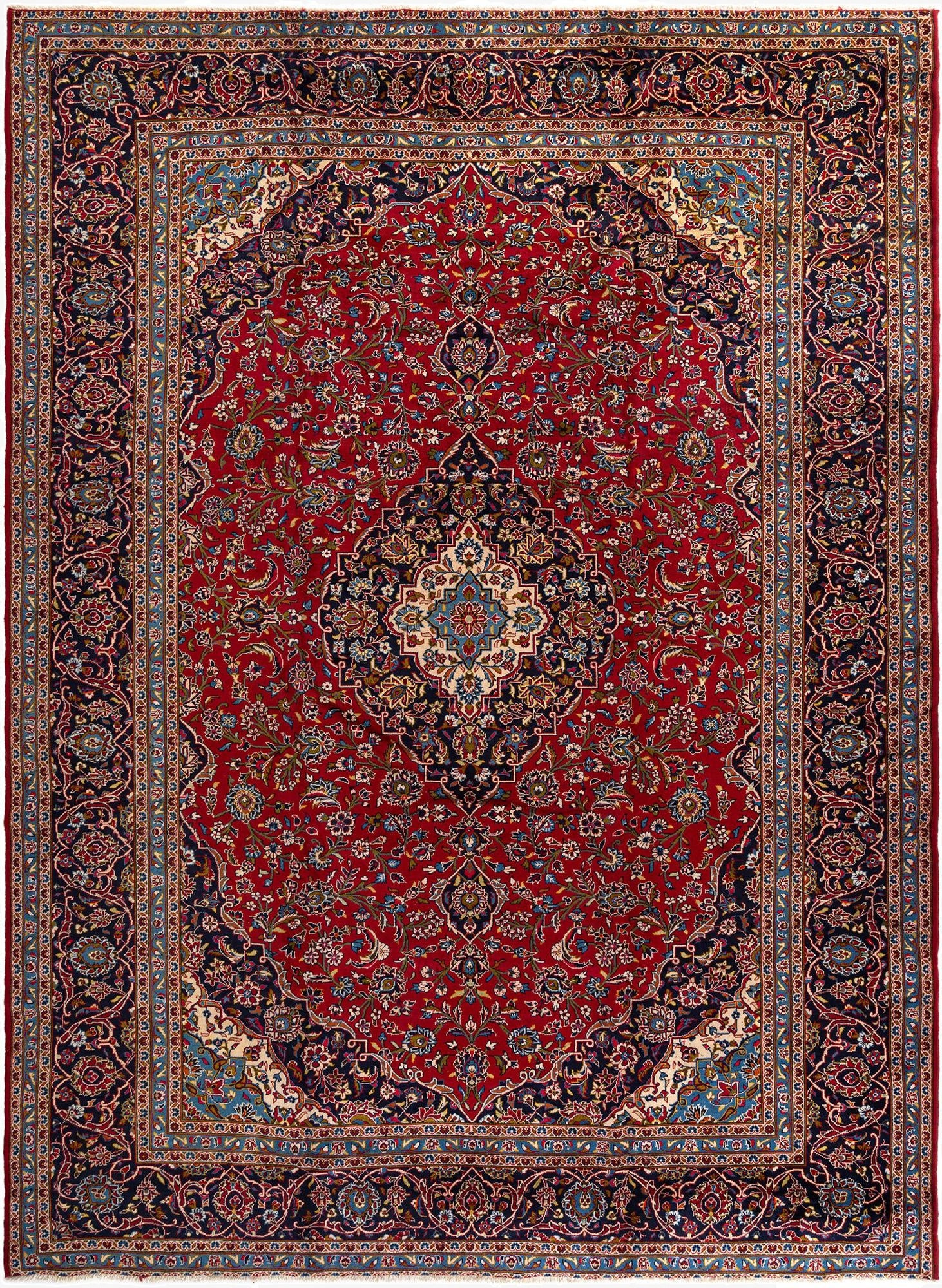 9' 7 x 13' 1 Kashan Rug