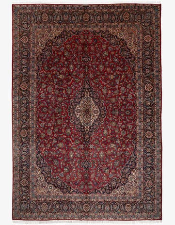 10' 9 x 15' 4 Kashan Wool Rug