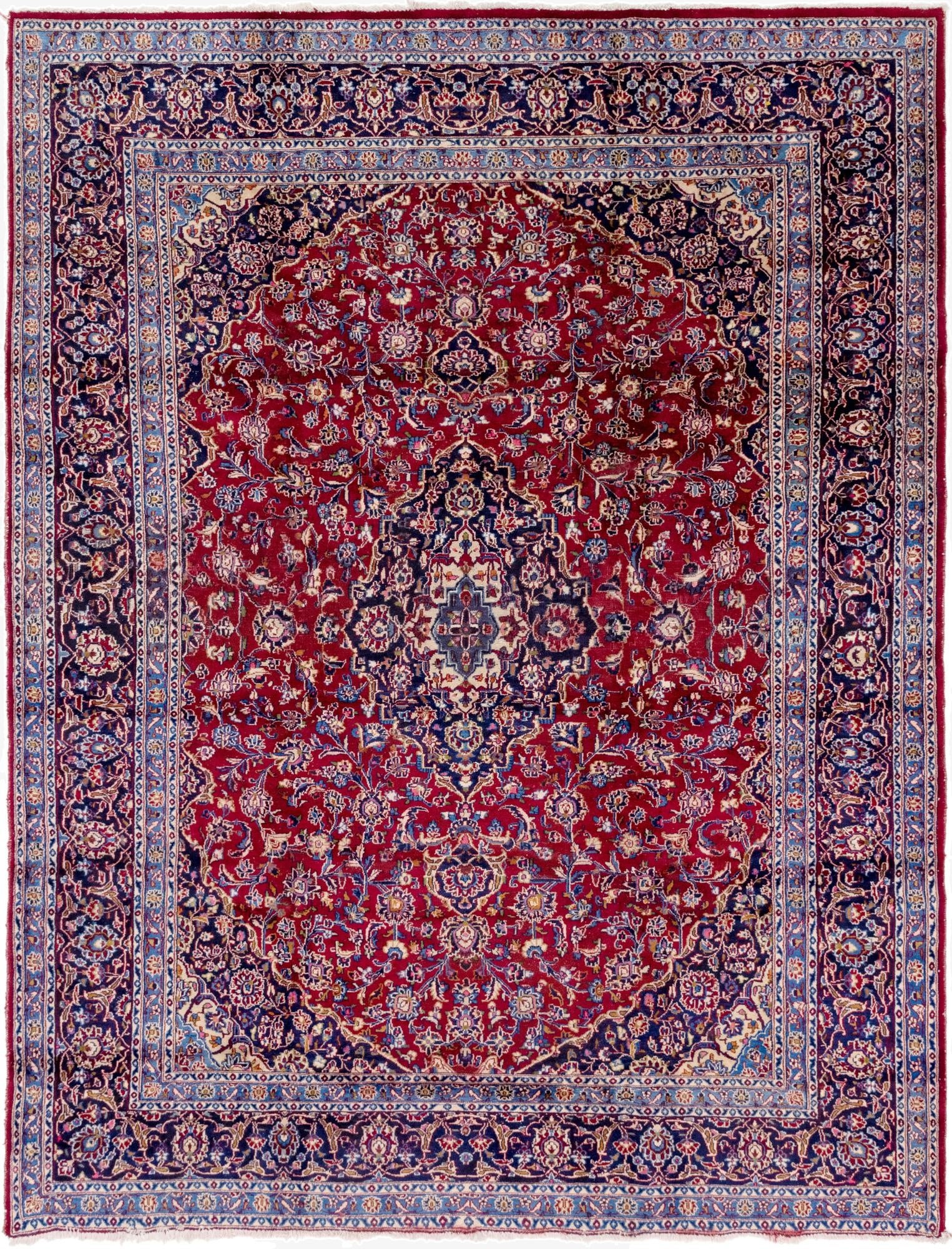 300cm x 390cm  Hand Knotted Kashan Persa Wool Alfombra