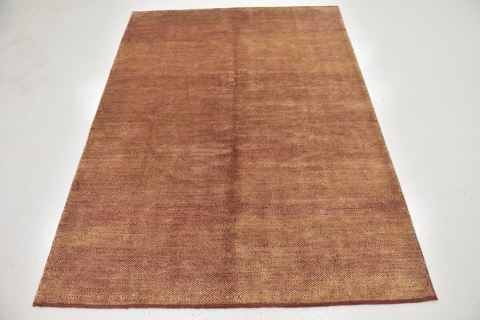 4' 9 x 6' 5 Hand Knotted Kashkuli Gabbeh Wool Rug