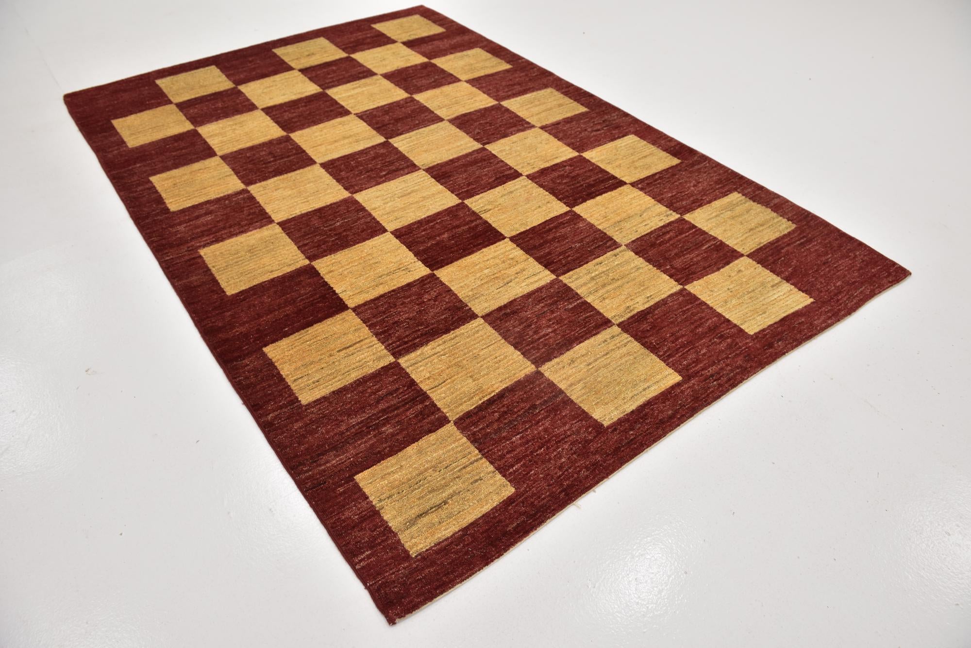 5' 10 x 8' 8 Hand Knotted Kashkuli Gabbeh Wool Rug