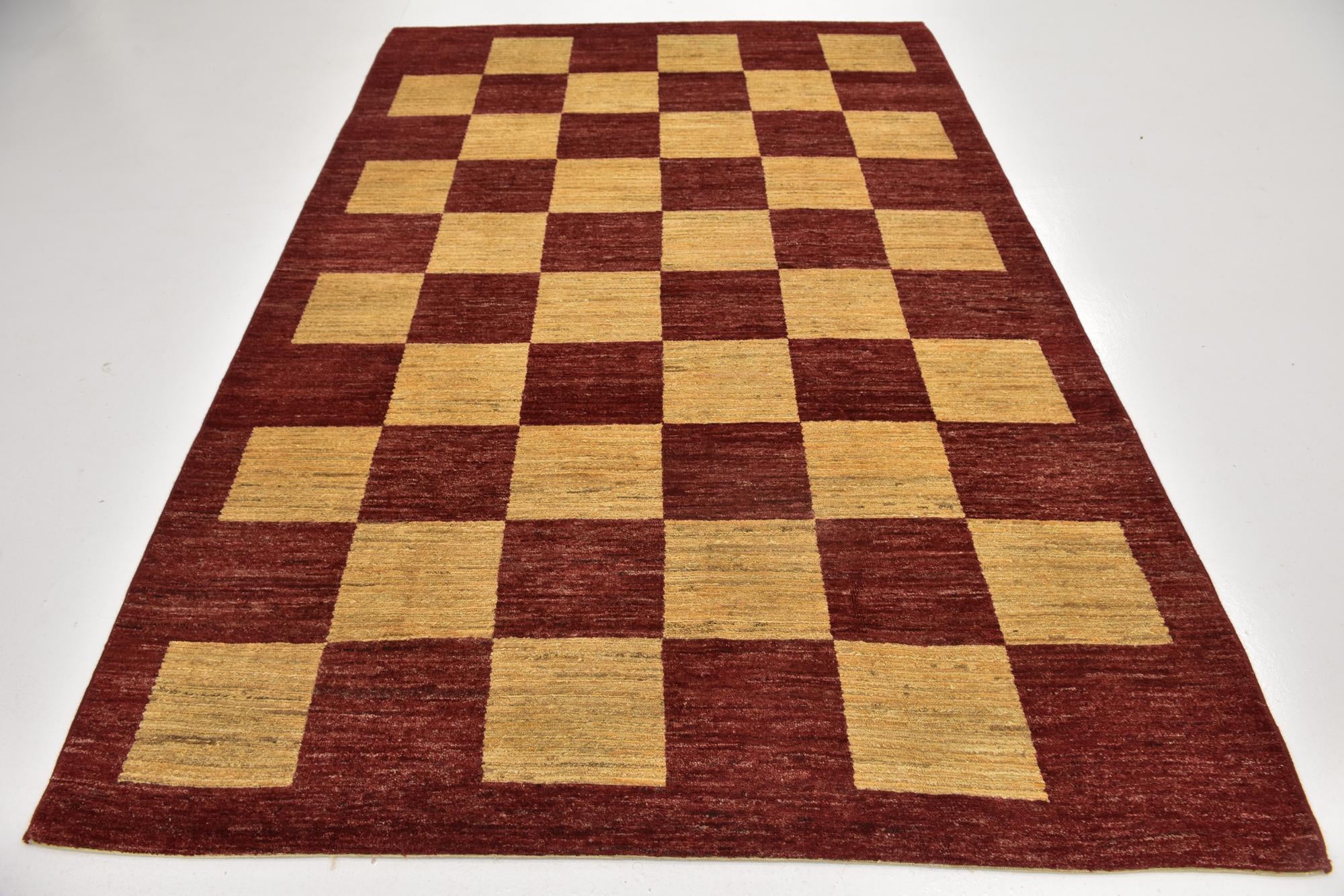 5' 10 x 8' 8 Hand Knotted Kashkuli Gabbeh Wool Rug