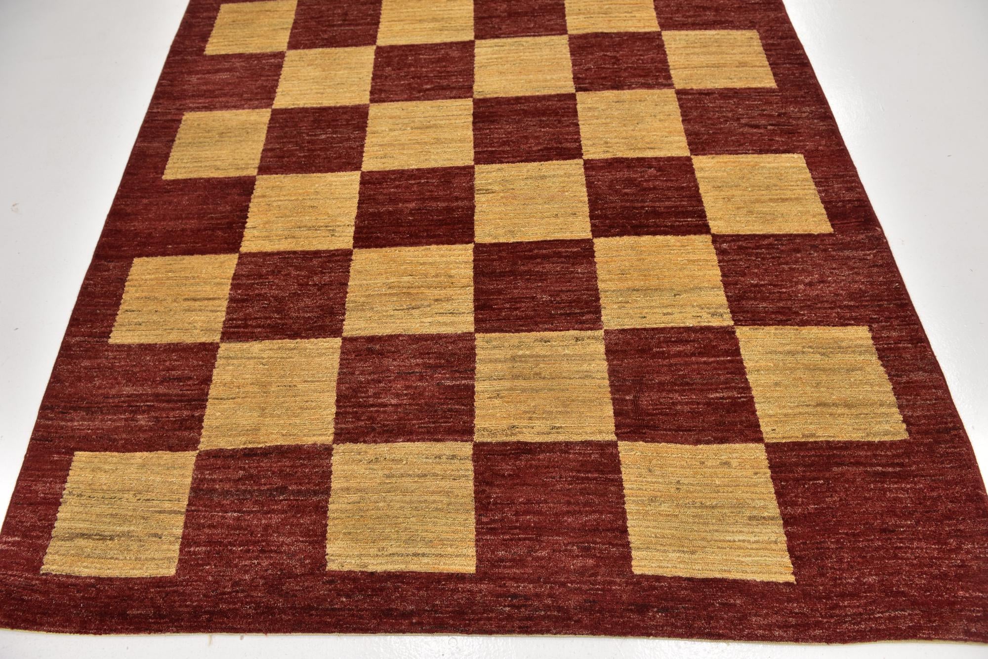 5' 10 x 8' 8 Hand Knotted Kashkuli Gabbeh Wool Rug