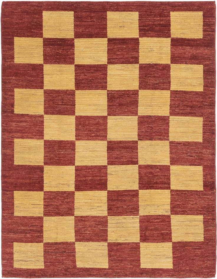 Detail image of 5' 10 x 8' 8 Hand Knotted Kashkuli Gabbeh Wool Rug