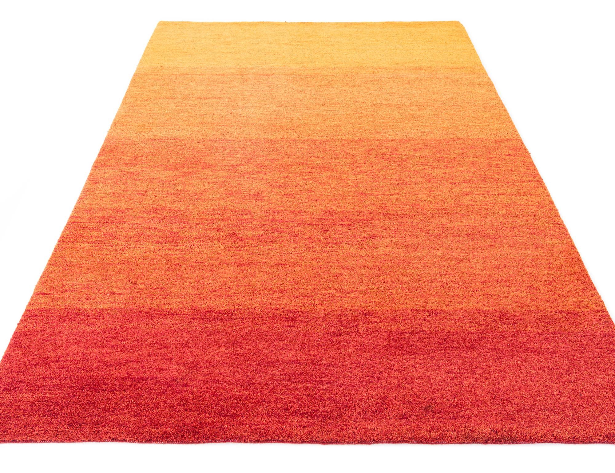 5' 7 x 8' Hand Knotted Kashkuli Gabbeh Wool Rug