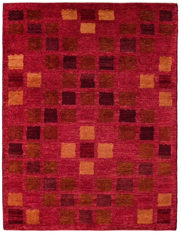 Detail image of 4' 7 x 6' 8 Hand Knotted Kashkuli Gabbeh Rug
