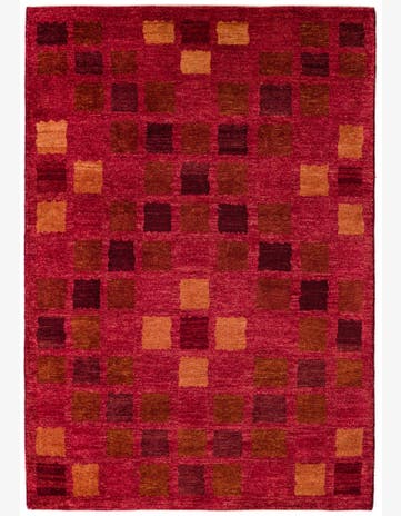 4' 7 x 6' 8 Hand Knotted Kashkuli Gabbeh Rug