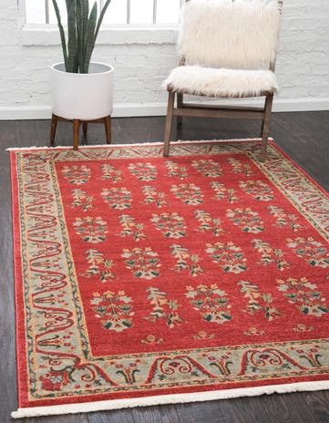 Red Kashkuli Gabbeh Rug