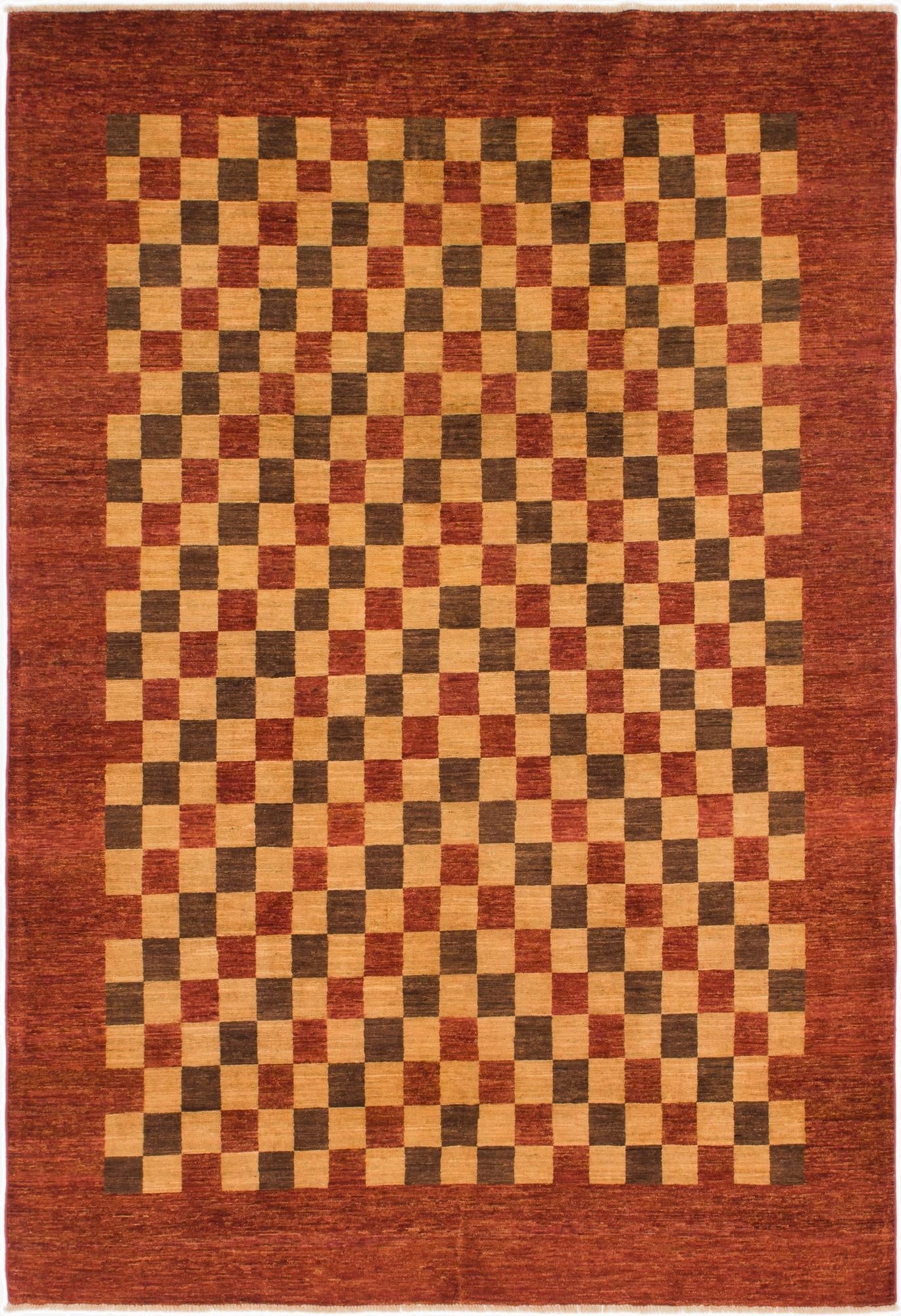 6' 5 x 9' 8  Hand Knotted Kashkuli Gabbeh Wool Rug