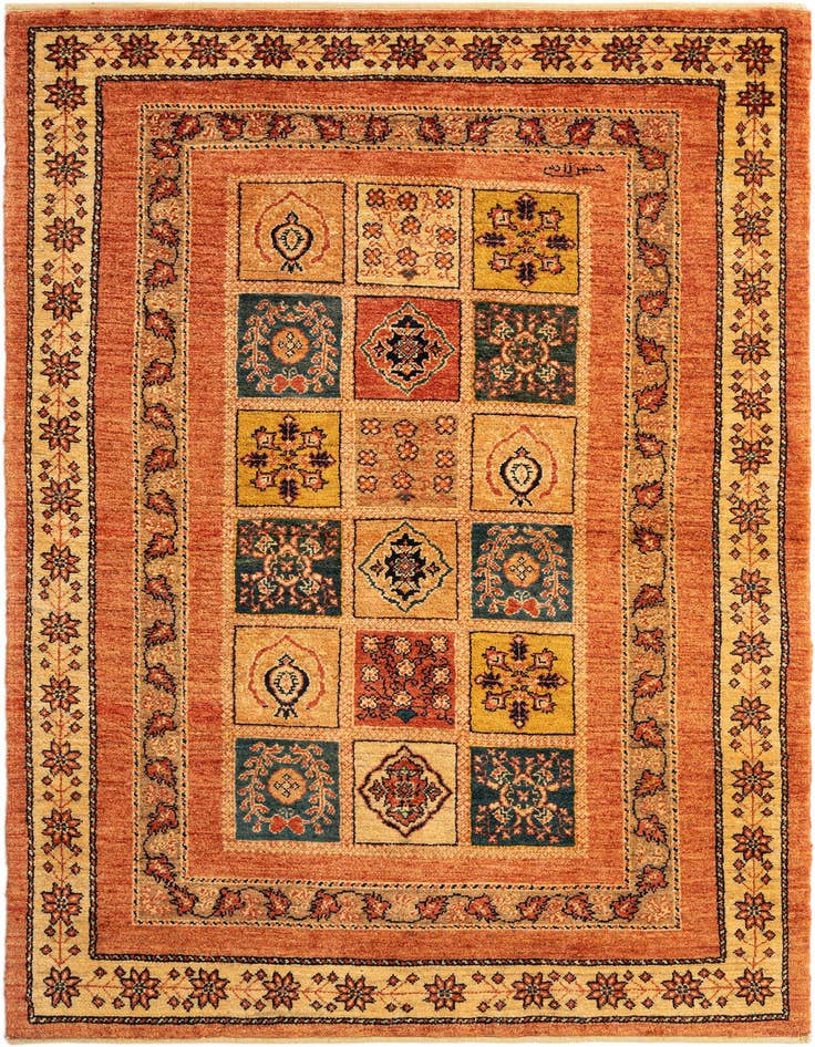 Detail image of 3' 6 x 5' 5 Kashkuli Wool Rug