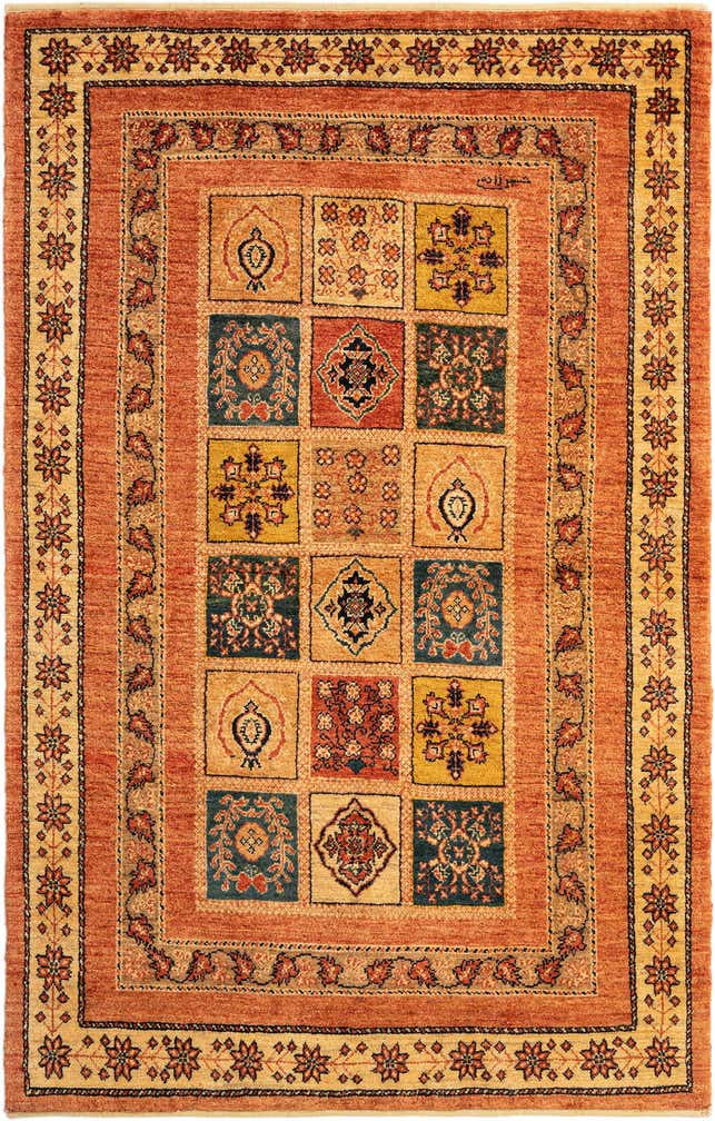 3' 6 x 5' 5 Kashkuli Wool Rug