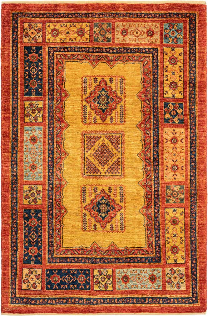 3' 7 x 5' 5 Kashkuli Wool Rug