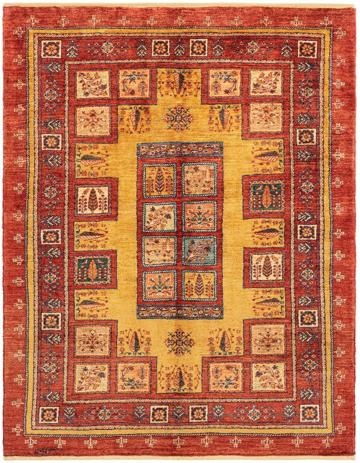 Detail image of 3' 6 x 5' 5 Kashkuli Wool Rug
