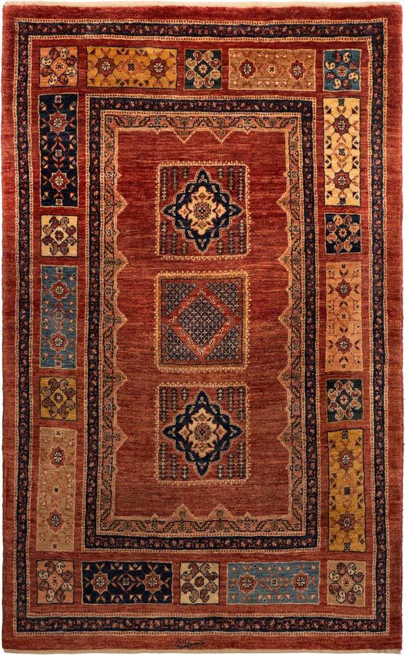 Detail image of 3' 6 x 5' 5 Kashkuli Wool Rug