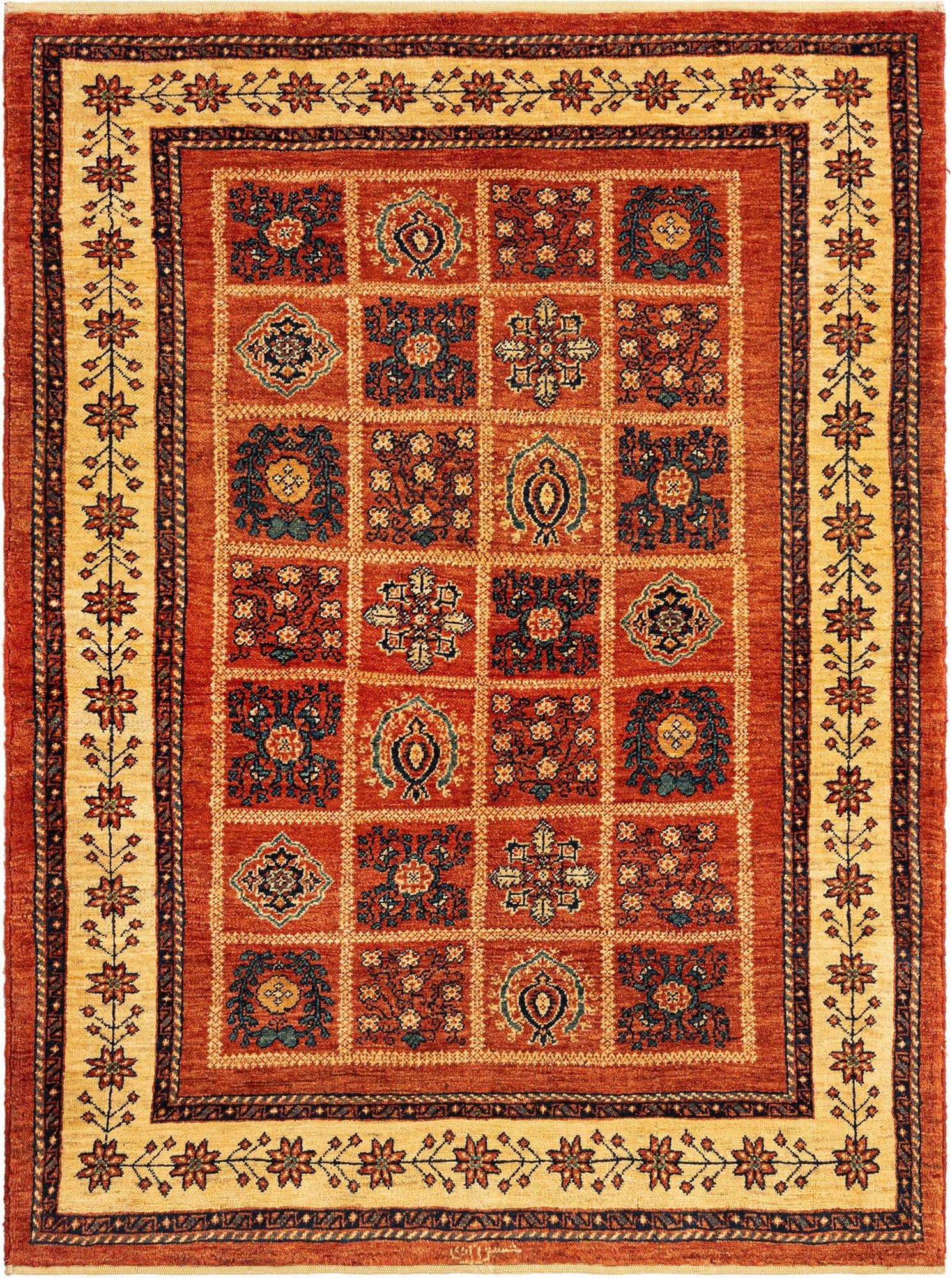 3' 9 x 5' 2 Kashkuli Wool Rug