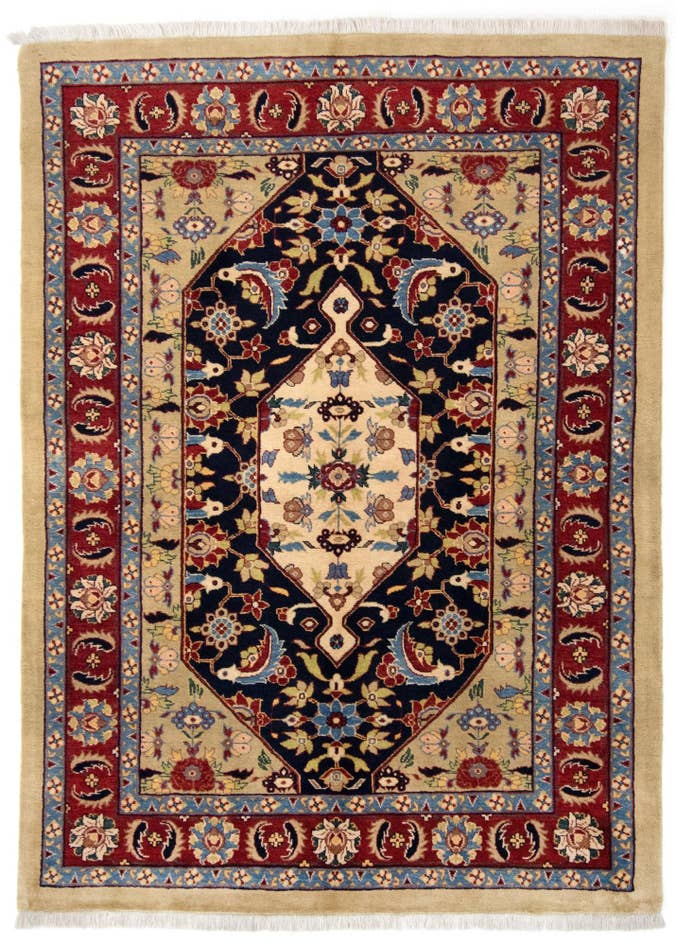 Detail image of 5' 1 x 7' Hand Knotted Kashkuli Persian Rug