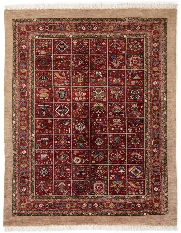 Detail image of 4' 7 x 6' 10 Hand Knotted Kashkuli Persian Rug