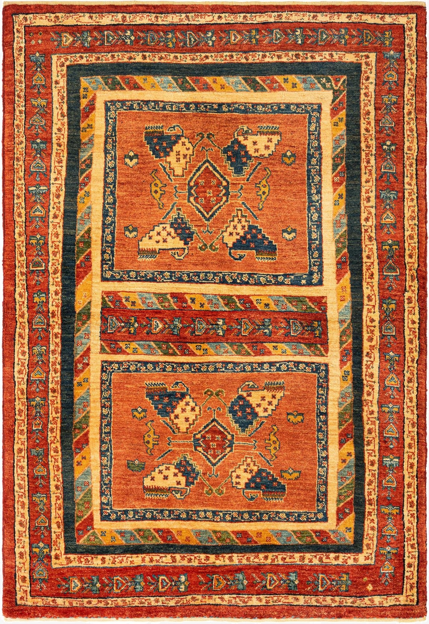 3' 8 x 5' 3 Kashkuli Wool Rug