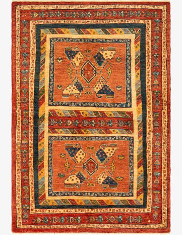 3' 8 x 5' 3 Kashkuli Wool Rug