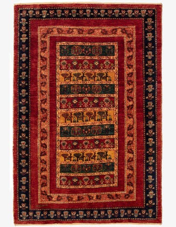 3' 7 x 5' 3 Kashkuli Rug