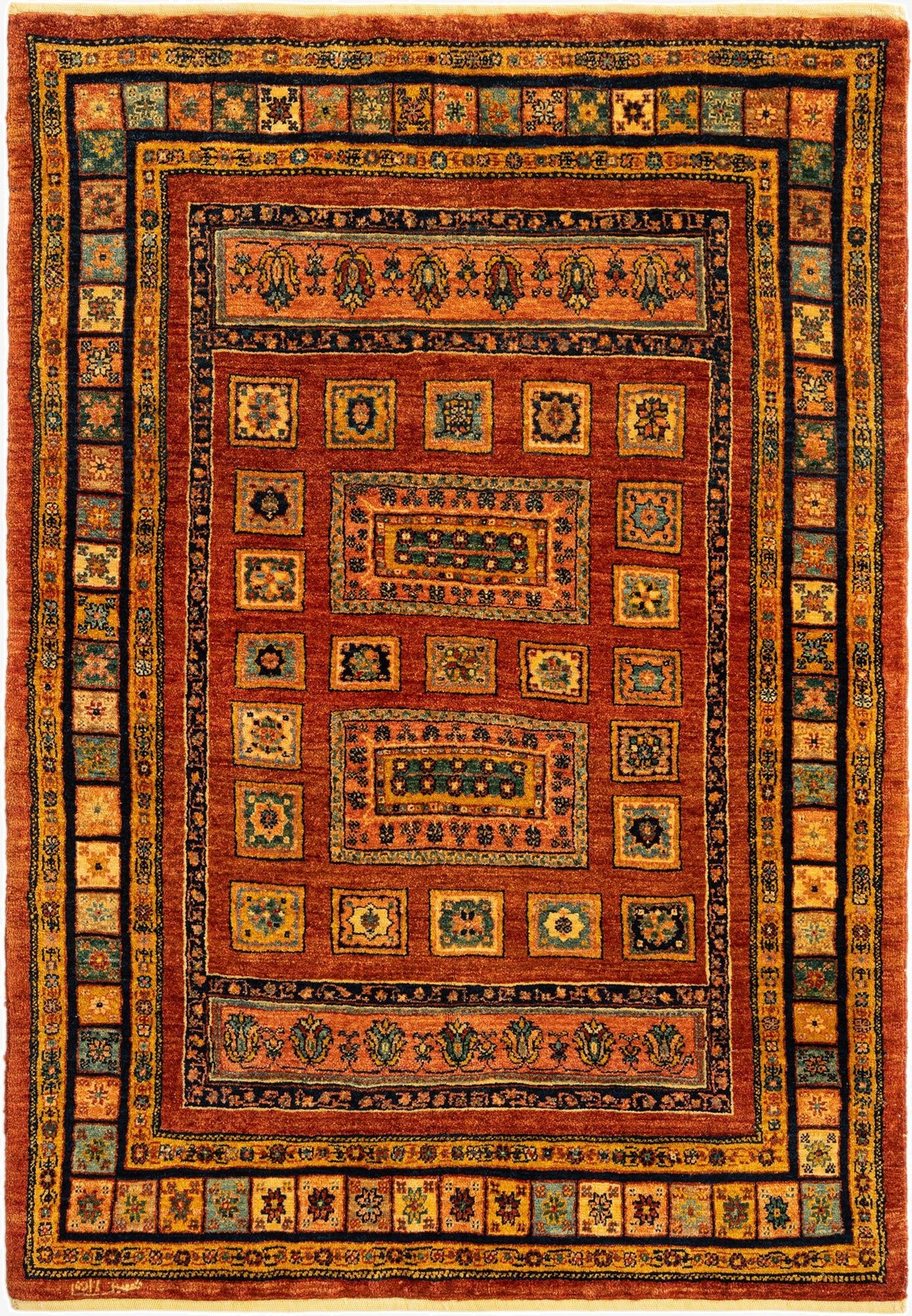 3' 7 x 5' 2 Kashkuli Wool Rug