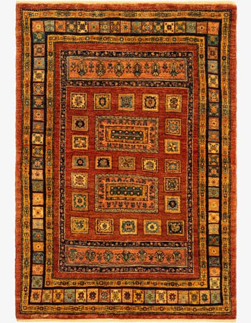 3' 7 x 5' 2 Kashkuli Wool Rug